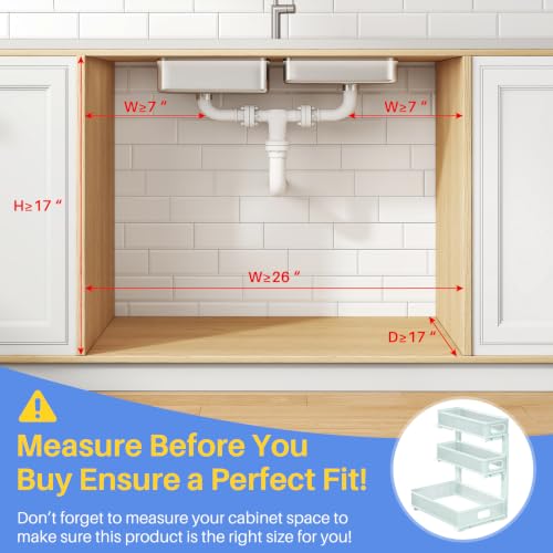 Under Sink Organizer (2-Pack / LightBlue)