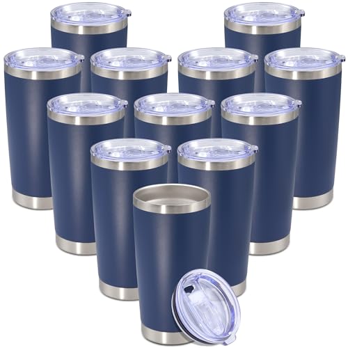 20 oz Tumbler Insulated Tumblers Stainless Steel Coffee Mug (Navy)