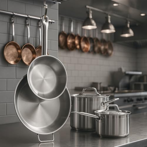 Stainless Steel Pots and Pans Set (6 Count)