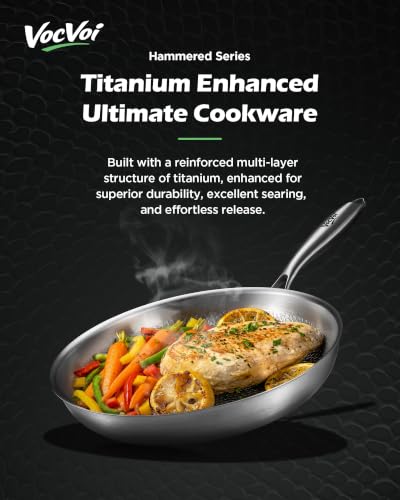 Titanium pans for cooking