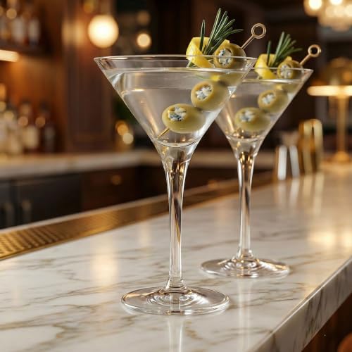 Voglia Nude 7.75 Ounce Martini Glasses (6 Count)