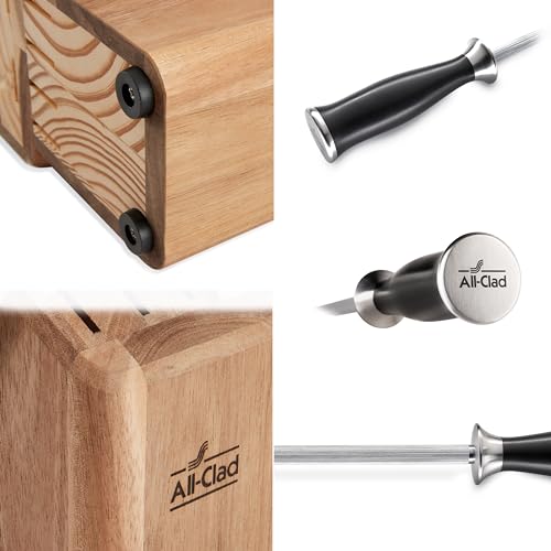 Forged German Stainless Steel Kitchen Knife Block Set (12 Count)