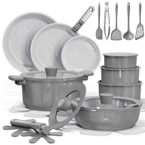 27pcs Ceramic Cookware Set