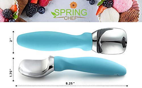 Stainless Steel Ice Cream Scoop with Soft Grip Handle