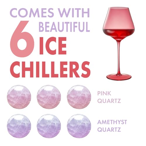 Romance Red & Pink Crystal Wine Glasses