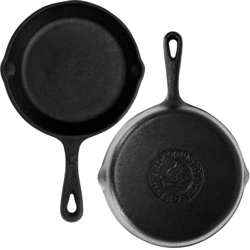 6-1/2 Inch Round Small Pre-Seasoned Cast Iron Skillet (6 inch)