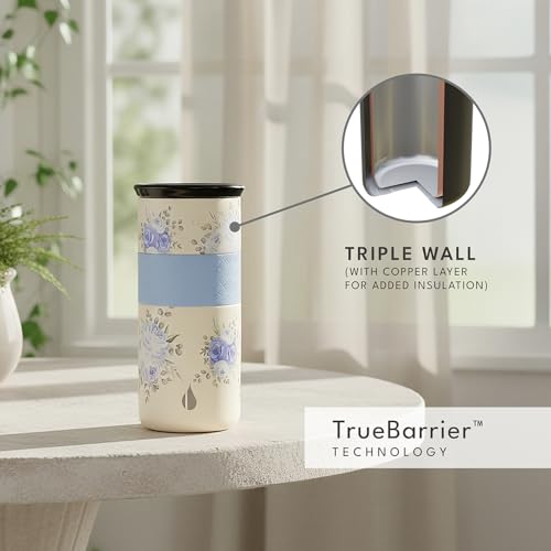Artisan 16oz Triple (16 Ounces / Blue Blooms)