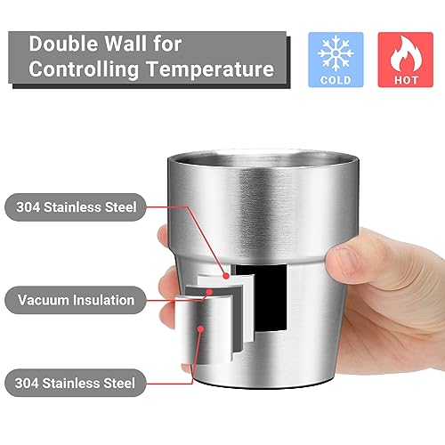 Metal Cup 10 oz Insulated Tumbler (stepped / 10oz,4pcs)