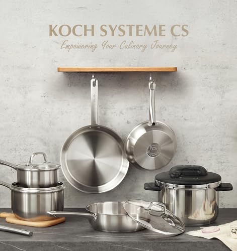 14 Piece Stainless Steel Cookware Set with Pressure Cooker