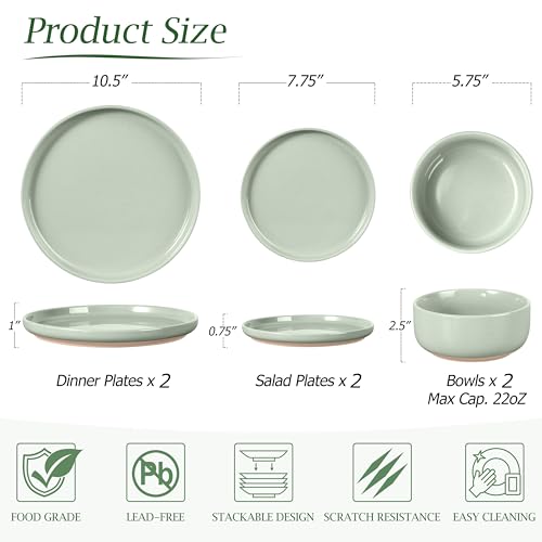 Porcelain Dinnerware Set for 2