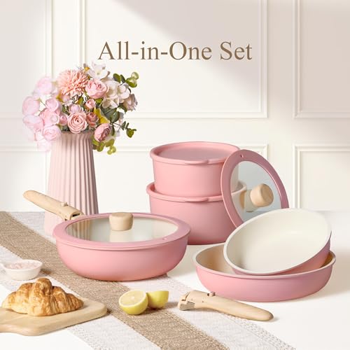 19pcs Pots and Pans Set Non Stick