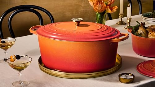 Enameled Cast Iron Oval Dutch Oven