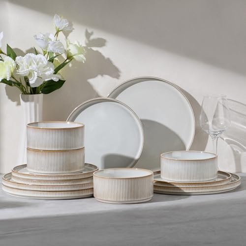 12 Piece Plates and Bowls Sets
