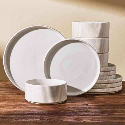 Stoneware Dinnerware Set for 4 (12 Count)