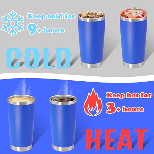 20 oz Tumbler Insulated Tumblers Stainless Steel Coffee Mug (Dark Blue)
