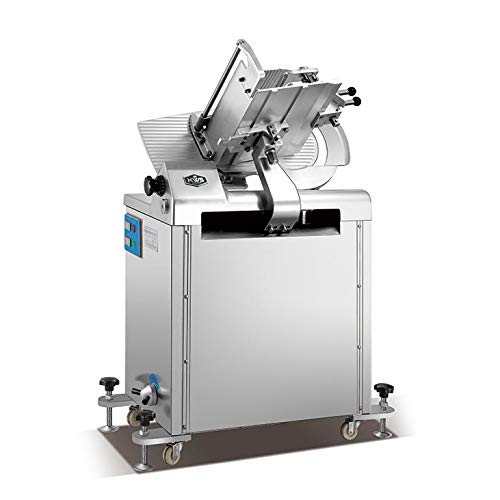 KWS MS 14A 2550W Floor Model 110V Commercial Automatic Electric Meat Slicer with Stainless Steel Blade