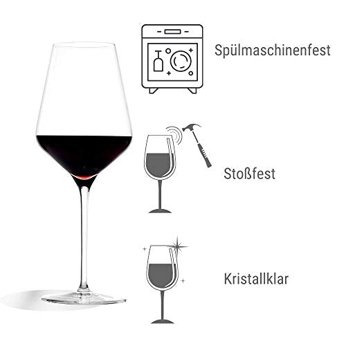Red Wine Glasses Quatrophil Set of 6 (6 Count)