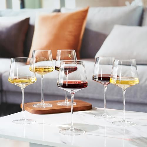 Long Stem Modern Wine Glasses