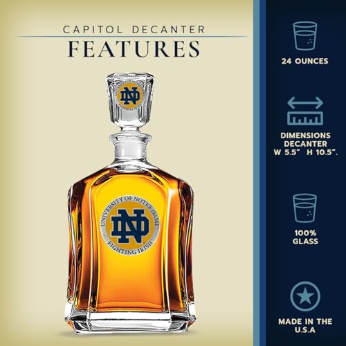 Notre Dame Capitol Decanter