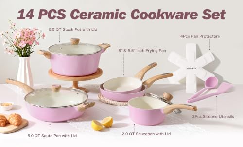 Ceramic Pots and Pans Set Nonstick