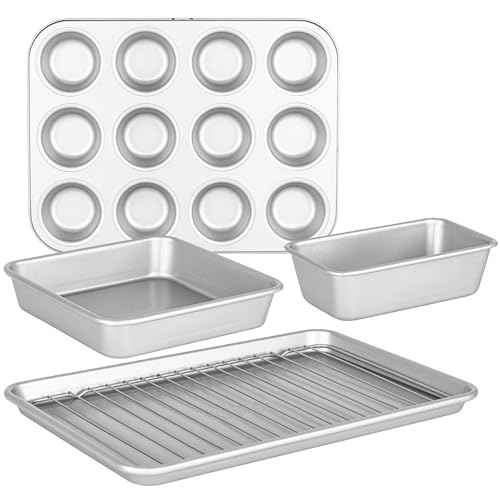Premium 5 Piece Nonstick Ceramic Baking Pans Set (5 Count)