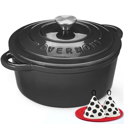 Enameled Cast Iron Dutch Oven (5.5 Quart / Graphite Gray)