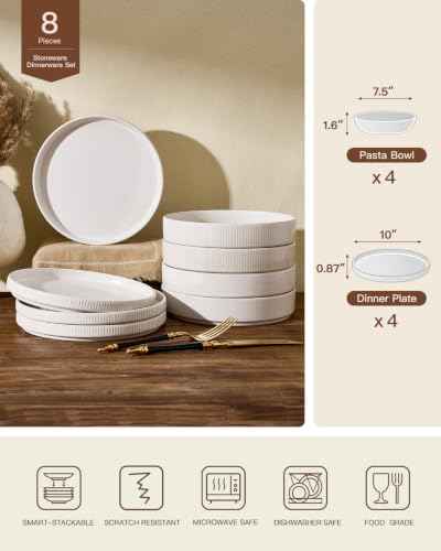 Stoneware Dinnerware Sets for 4 (8 Count)