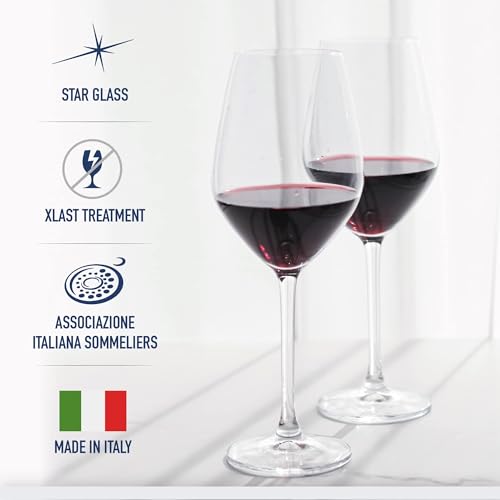 Inalto Tre Sensi Collection Set Of 4 Premium 14.5 Oz. Wine Glasses (4 Count)