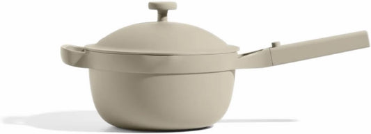 Our Place Perfect Pot - Mini 2.5 Qt Nonstick Ceramic Sauce Pan with Lid | Versatile Cookware for Stovetop and Oven | Steam, Bake, Braise, Roast | PTFE and PFOA-Free | Toxin-Free, Easy to Clean | Steam - Nestoria