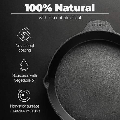 Classic Cast Iron Skillet 12 Inch (BLACK - Classic / 12 Inch / 30,5 cm)