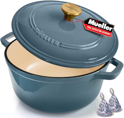 6 Quart Enameled Cast Iron Pot Dutch Oven