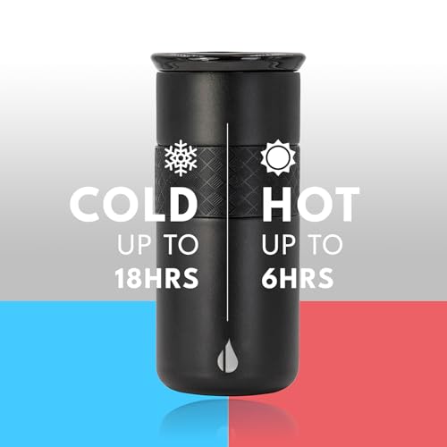 Artisan 16oz Inner Ceramic Coating Tumbler Triple Wall Coffee Mug (16 Ounces / Black (Ceramic Coating))