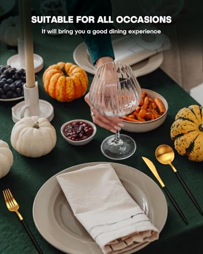 40 Piece Modern Matte Silverware Set (40 Count)