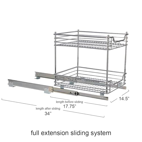 Chromed Steel 2 (2-Tier / 14.25" - Standard)