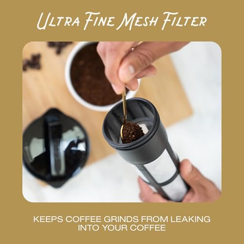 Deluxe Cold Brew Coffee Maker (Black / 1 qt)