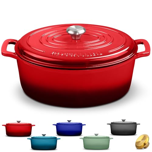 Signature Enameled Cast Iron Oval Dutch Oven
