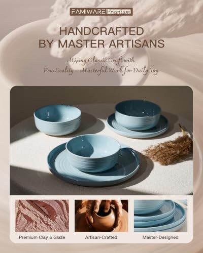 Ceramic Dinnerware Sets for 4 (Ice Blue)