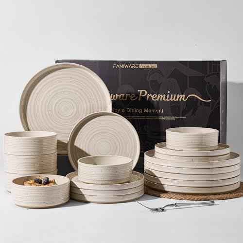 Stoneware Dinnerware Sets for 6 (18 Count)