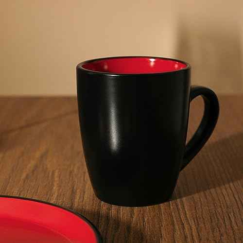 Albie Stoneware 16 Piece Modern Dinnerware Set (16 Count)