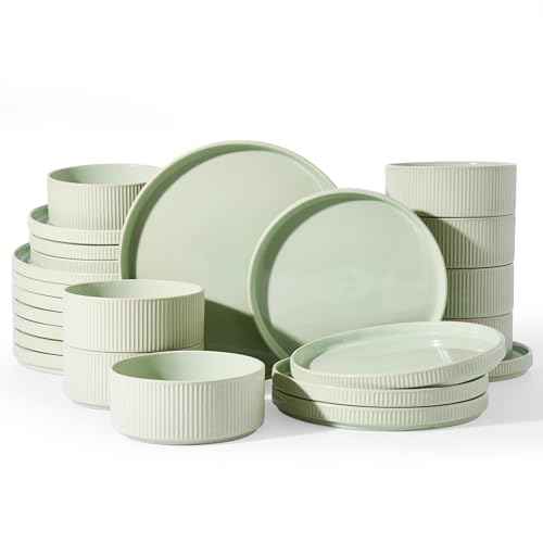 Stoneware Dinnerware Set for 8 (24 Count)