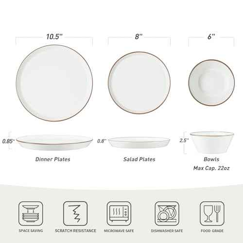 Saturn Stoneware Dinnerware Sets for 4 (12 Count)