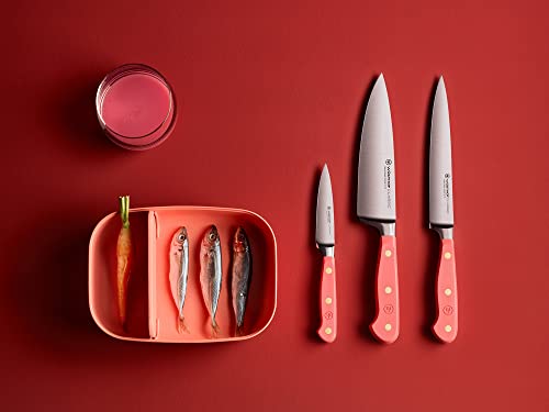 Classic Coral Peach 8 Piece Knife Block Set (8 Count)