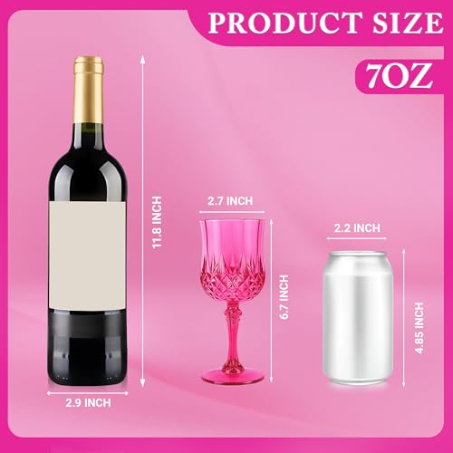 48Pack Plastic Wine Glasses (48 Count)