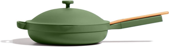 Our Place Large Always Pan 2.0-12.5” (4 Qt) Nonstick, Toxin-Free Ceramic Cookware | Patented 10-in-1 Aluminum Frying & Sauté Pan | Safe for Oven, Induction & All Cooktops up to 450°F | Sage - Nestoria