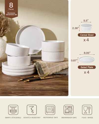 Ceramic Dinnerware Sets for 4 (8 Count)