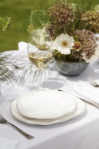 Blue Bay White Porcelain 12 (12-Piece Dinnerware Set, White)