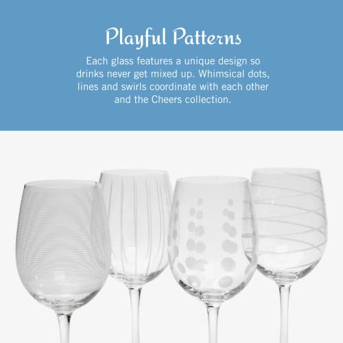 Cheers White Wine Glasses Set of 4