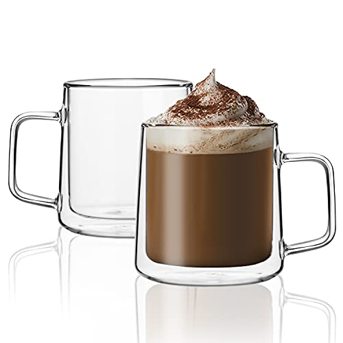 12oz Glass Coffee Mugs (12oz(2 pack))