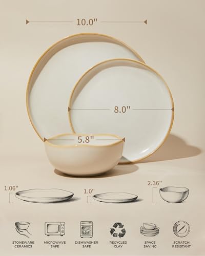 Ceramic Plates and Bowls Set