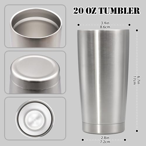 20 oz Tumbler Insulated Tumblers Stainless Steel Coffee Mug (Stainless Steel)